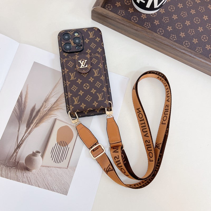 Lou Card Bag Crossbody Color Chain Pouzdro na iPhone