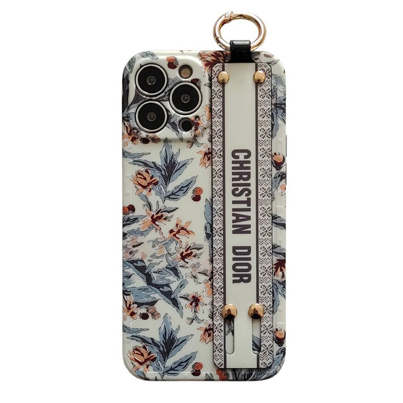 CD Lila & Vitt iPhone-skal med armband