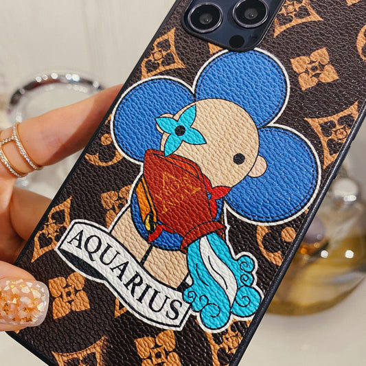 Aquarius Love Painted iPhone Case Custom made