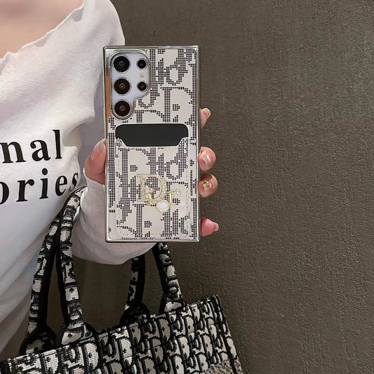 別緻標誌性時尚三星手機殼帶卡袋