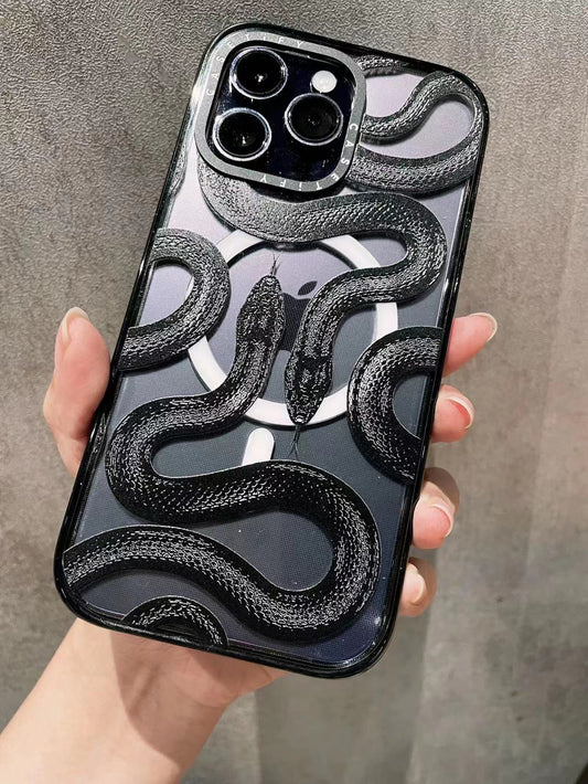 ZWART KINGSNAKE iPHONE-HOESJE