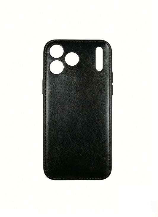 Husă pentru iPhone din piele tăbăcită vegetală artizanală Kakavy – Ediție Vintage Patina