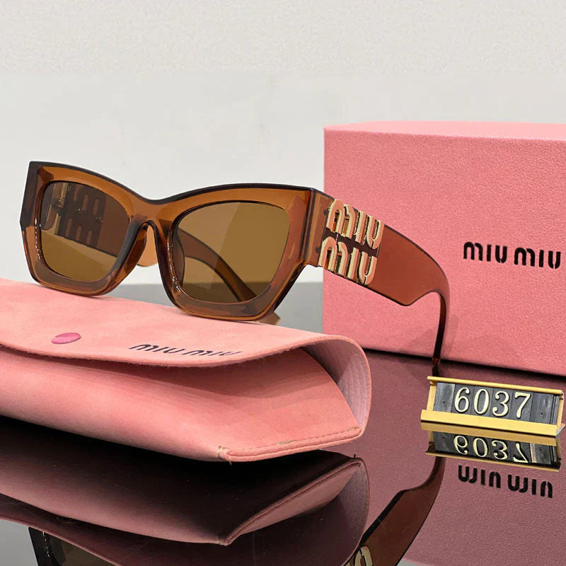 Fashion Square Cat-Eye solglasögon 6037