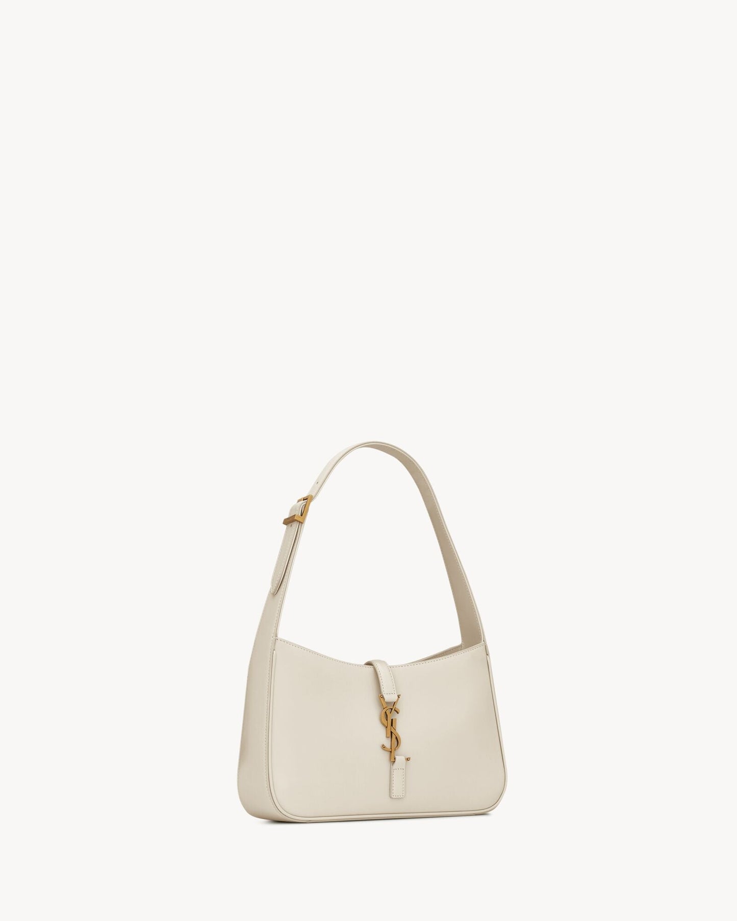 Saint Laurent Le 5 à 7 漆皮半月形包 – 勃艮第優雅