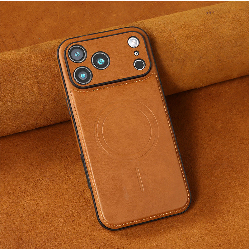 Laadukas keinonahkainen MagSafe-kotelo