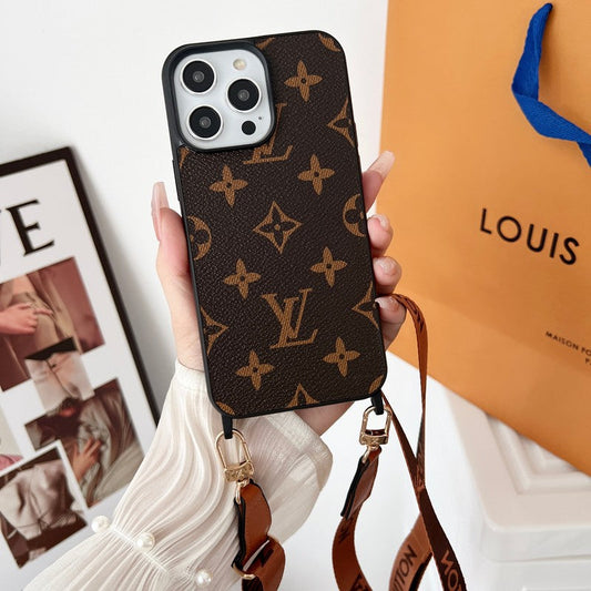 Lou Brown Crossbody iPhone etui