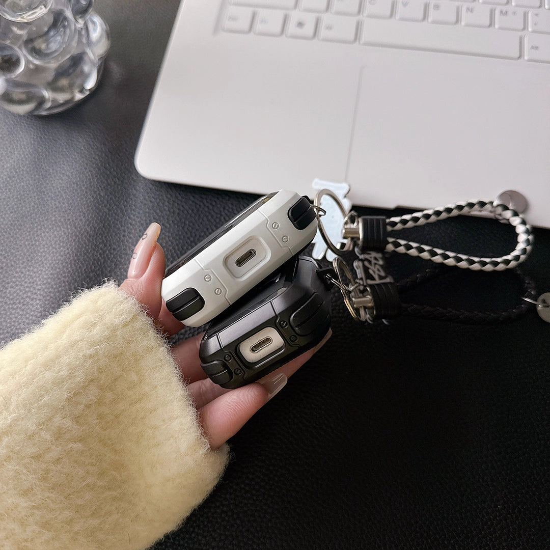 Streetwear Skater Logó AirPod tok fonott szíjjal