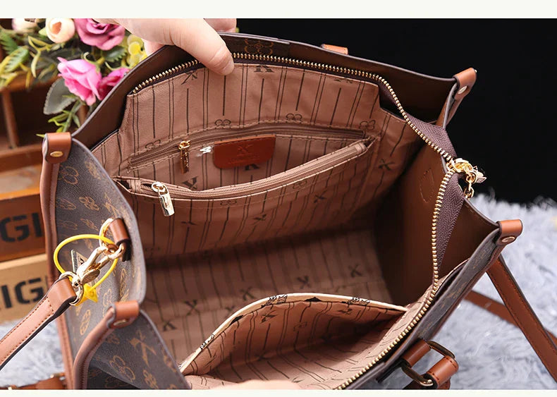 Light luxury brand women's bag fashionable and versatile single shoulder crossbody high-end handbag with large capacity