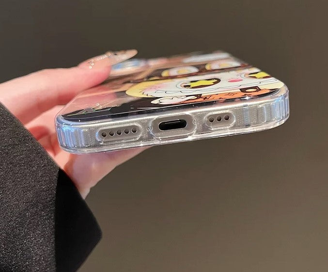 Monogram Cartoon Drip iPhone Case