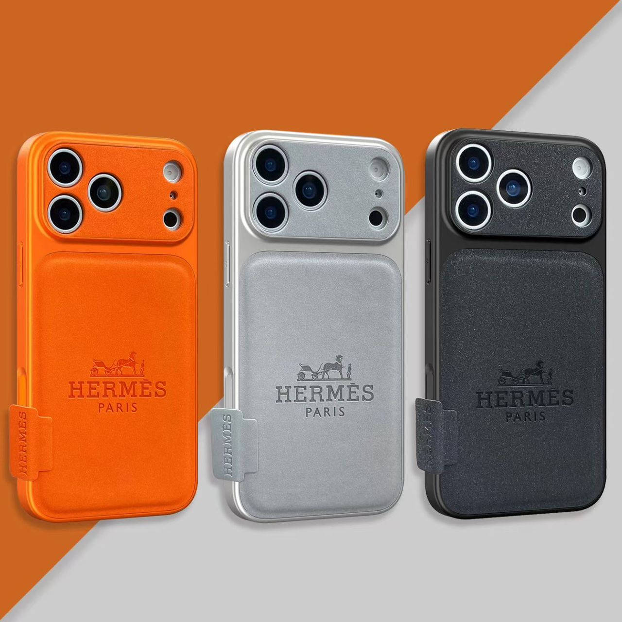 Hermes 高級皮革 iPhone 保護殼 – 奢華保護