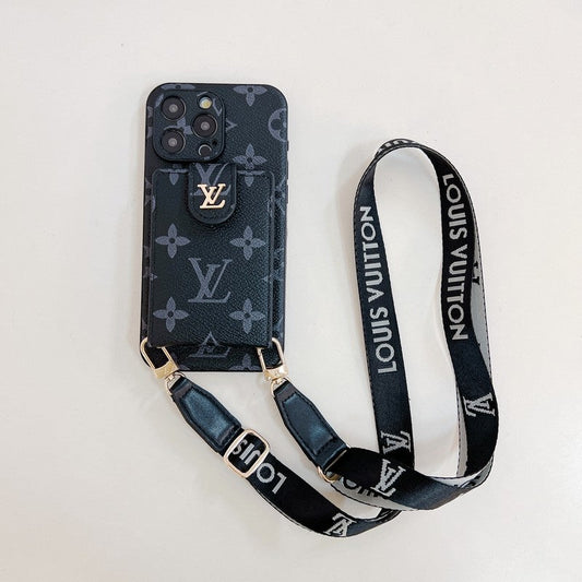 Custodia per iPhone con catena colorata a tracolla Lou Card Bag