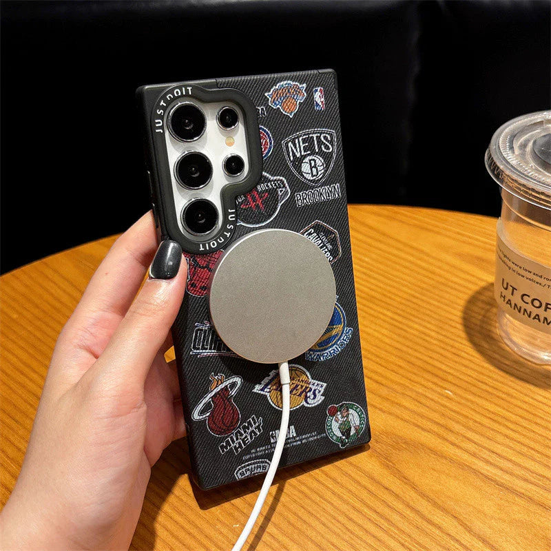 Basket Ball NBA Design Magnetic Samsung Case