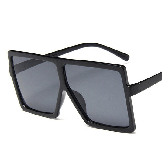 Kunststoff Übergroßen Frauen Sonnenbrille Platz Marke Designer Großen Rahmen Sonnenbrille Für Weibliche UV400 Sonnenbrille oculos masculino