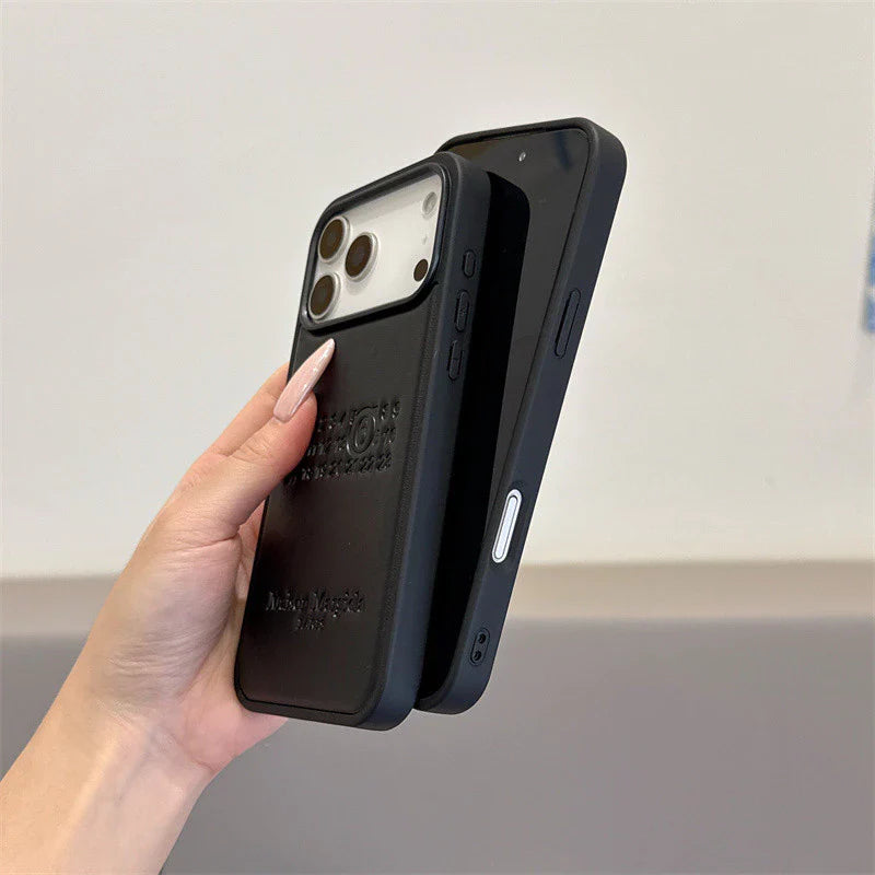 Luxuriöse minimalistische Lederhülle „iPhone 13“7