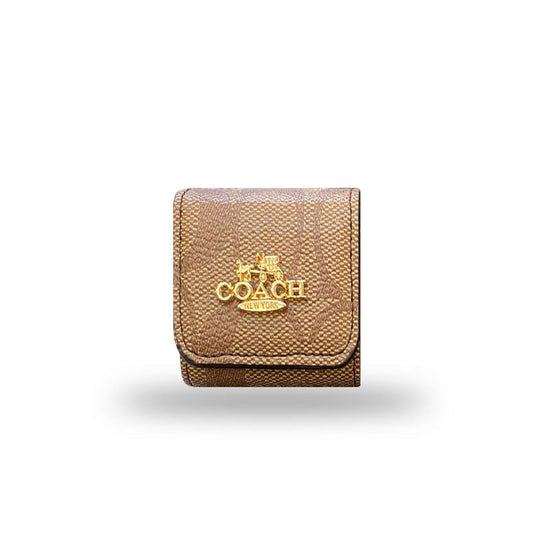 Luxus Coach AirPods tokok Világosbarna-LGK240425