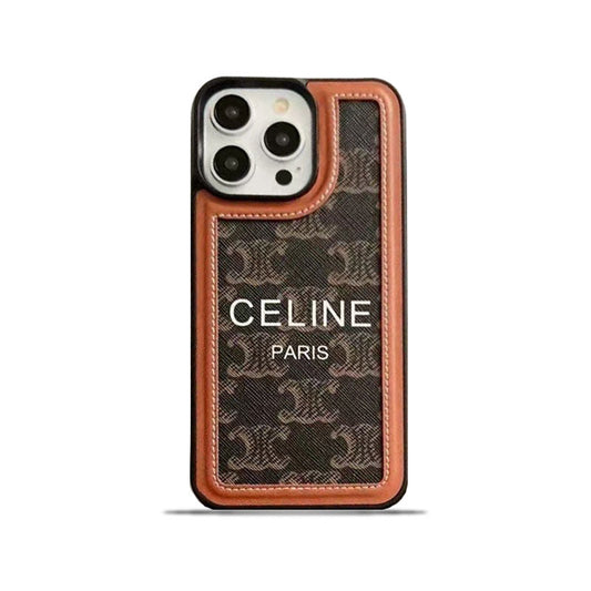Zwart Celine iPhone-hoesje met riem-SZ231124