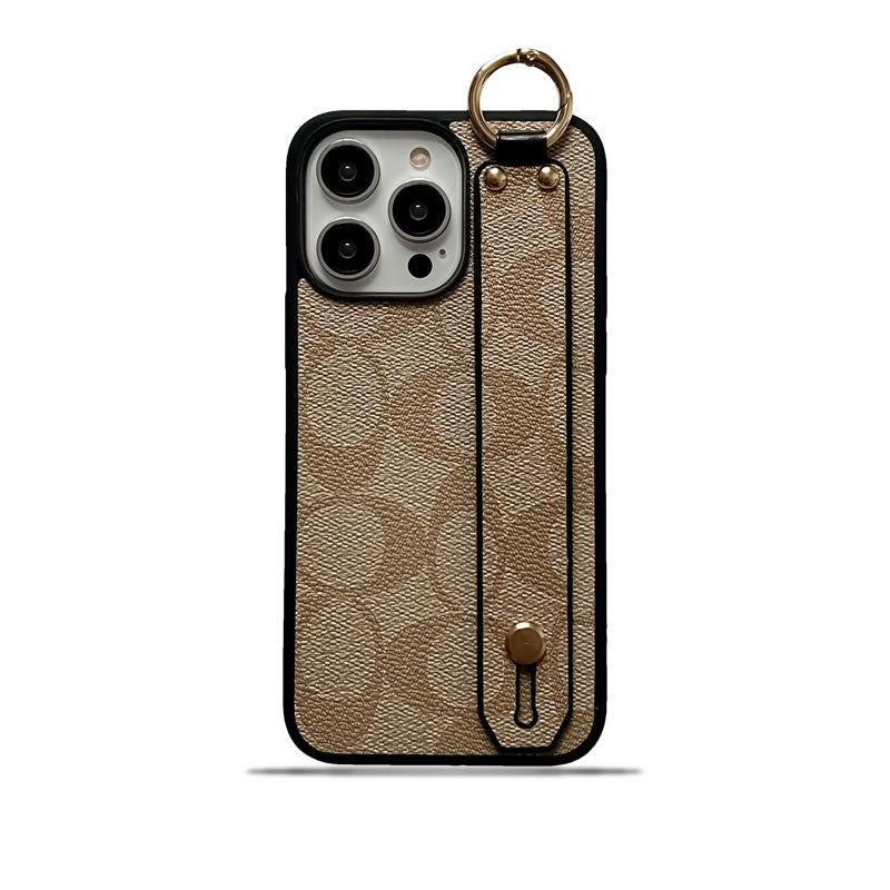 Coach iPhone -kotelo pidikkeellä Coffee-SW240330