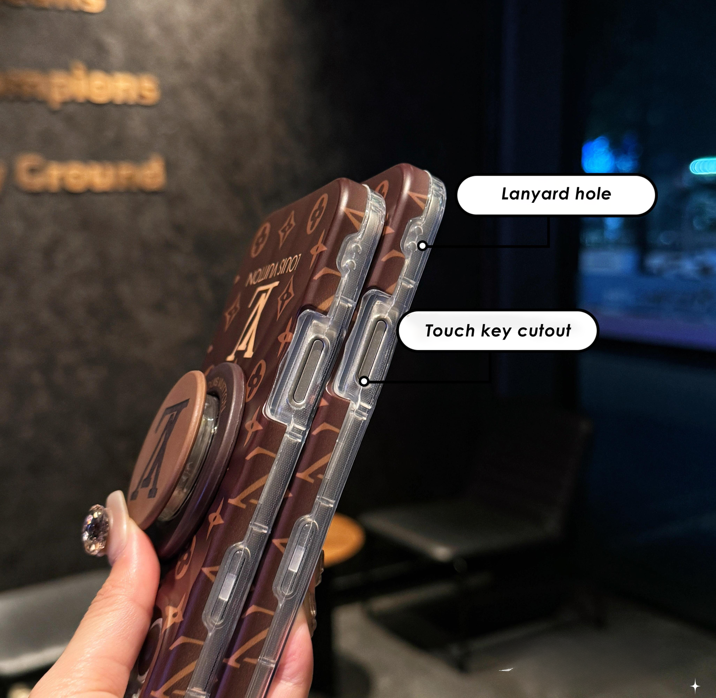 Luxury MagSafe-Compatible Magnetic Phone Case with Detachable Airbag Stand