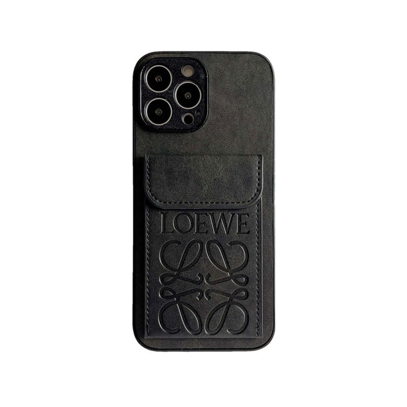 LOEWE iPhone-kotelo ja korttipidike Brown-LZP241448