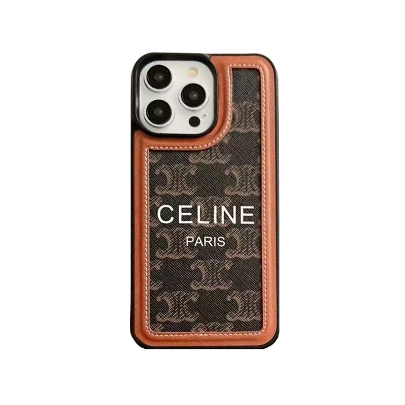 Λευκή Celine Θήκη iPhone με λουράκι-SZ231124