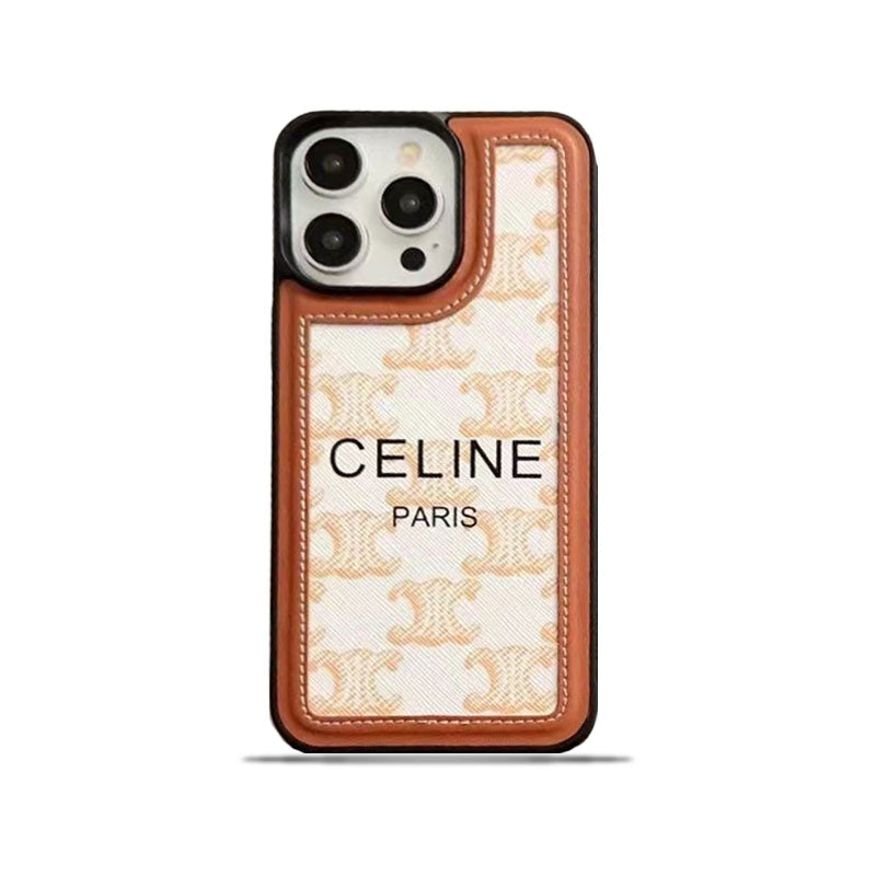 Λευκή Celine Θήκη iPhone με λουράκι-SZ231124