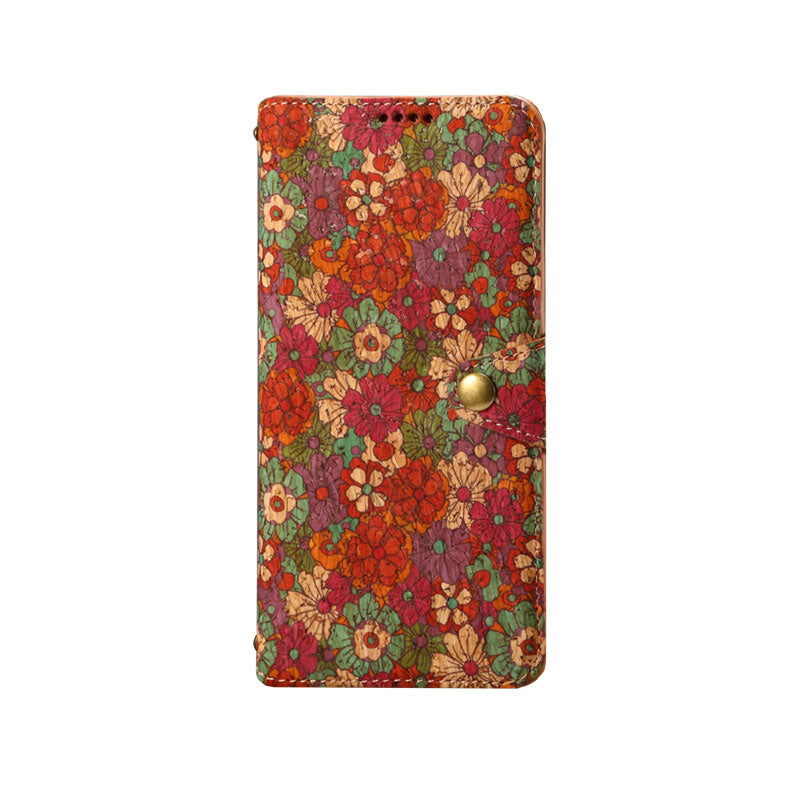 Vintage Floral Seas -nahkainen lompakkokotelo – Boho Chic -suoja iPhone-kuorelle