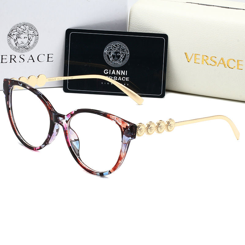 Metalowe okulary przeciwsłoneczne z ramką Medusa