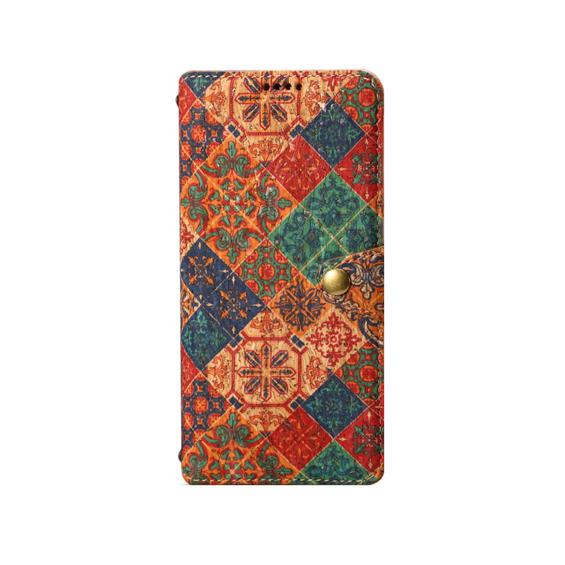 Vintage Floral Seas -nahkainen lompakkokotelo – Boho Chic -suoja iPhone-kuorelle
