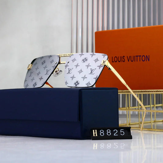 HD fém monogram napszemüveg H8825