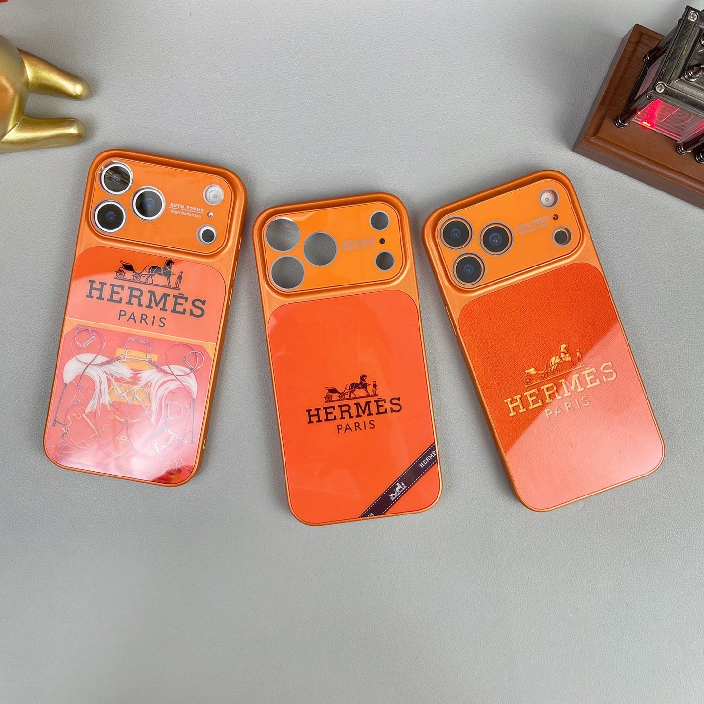 Роскошный чехол для iPhone серии H Orange Series