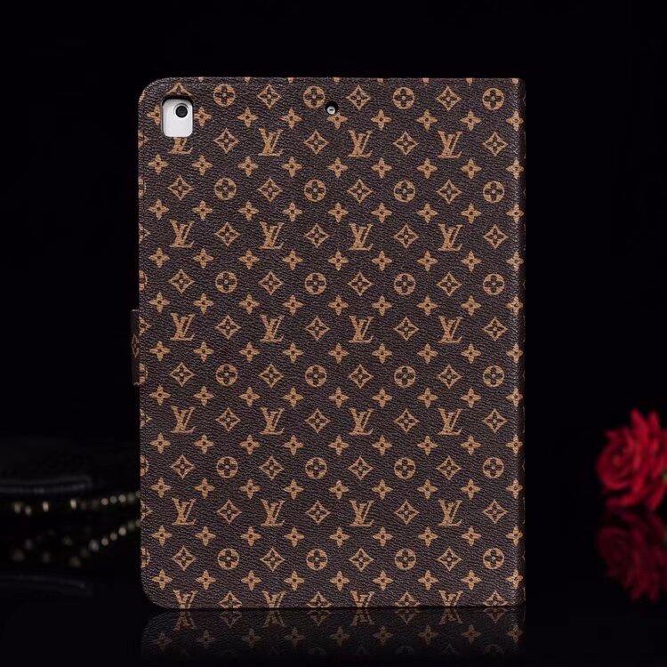 Elegáns Monogram Canvas Flip Cover Apple iPad védő bőr tok