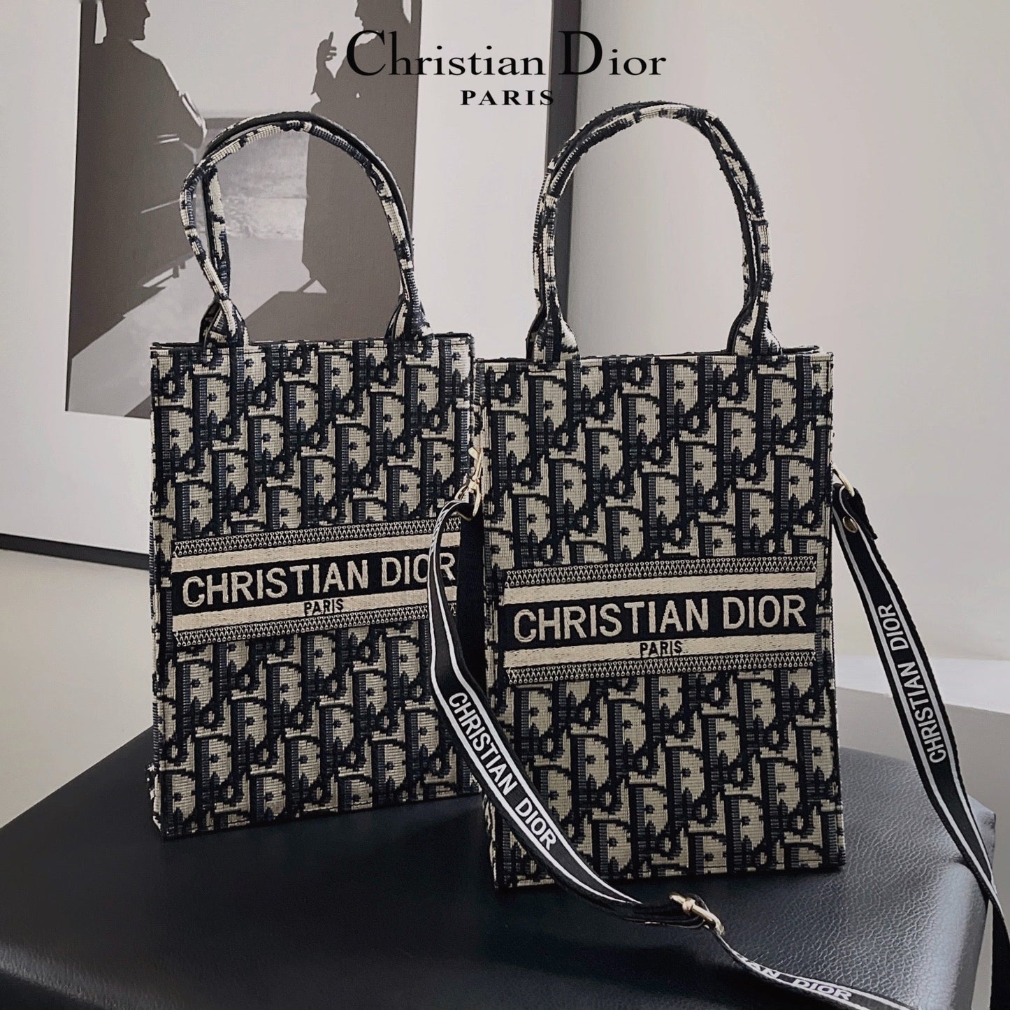 經典手提包，帶斜挎帶