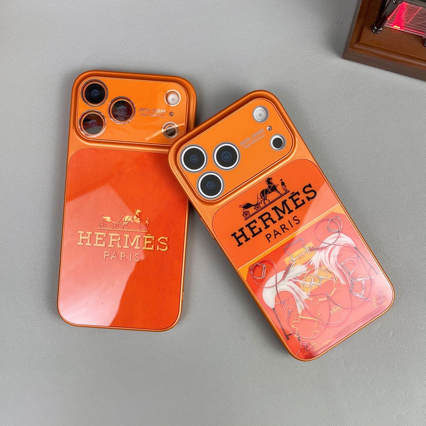 Роскошный чехол для iPhone серии H Orange Series