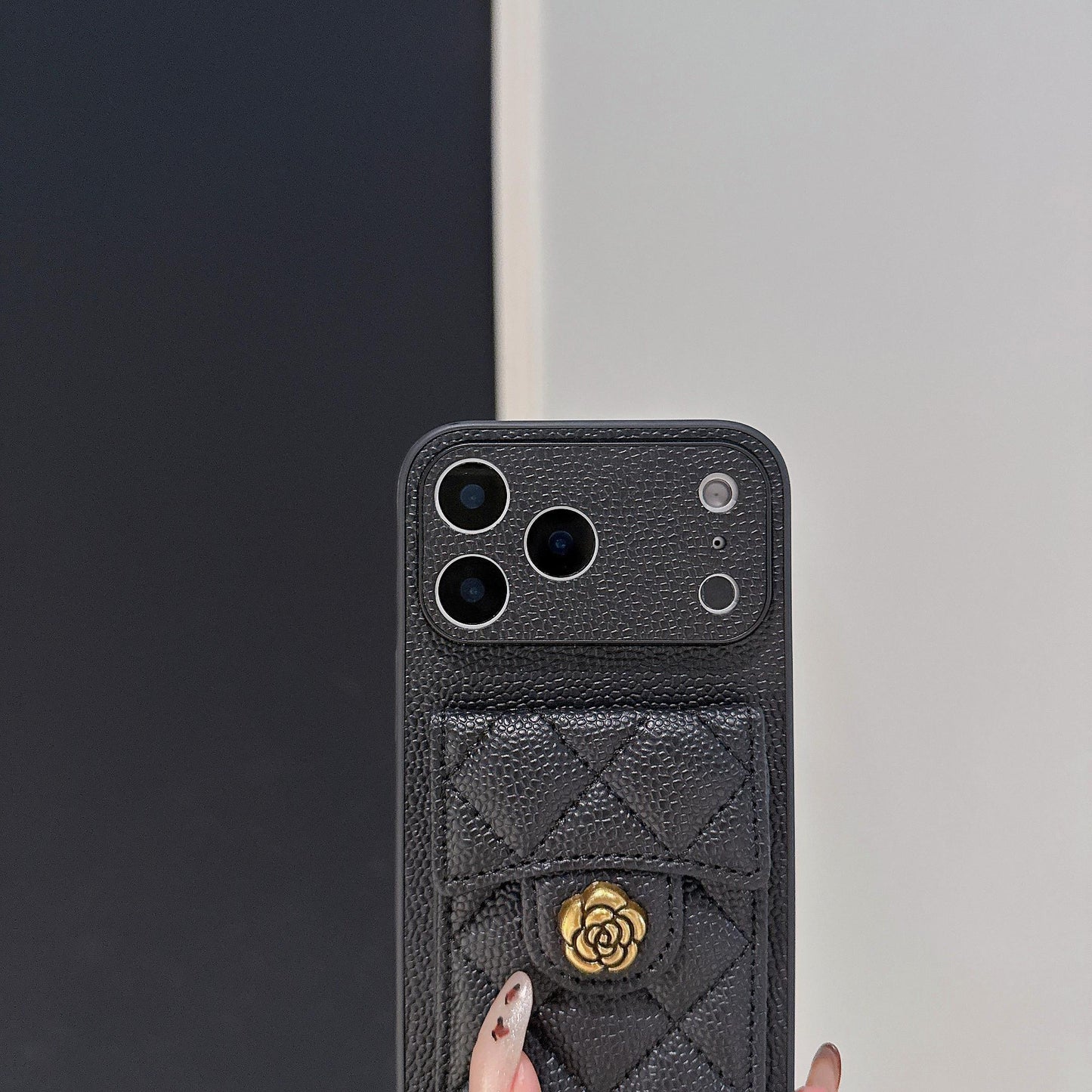 Advanced Leather iPhone Case with Chain Strap