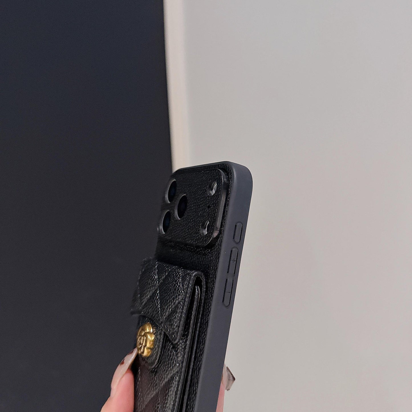 Advanced Leather iPhone Case with Chain Strap