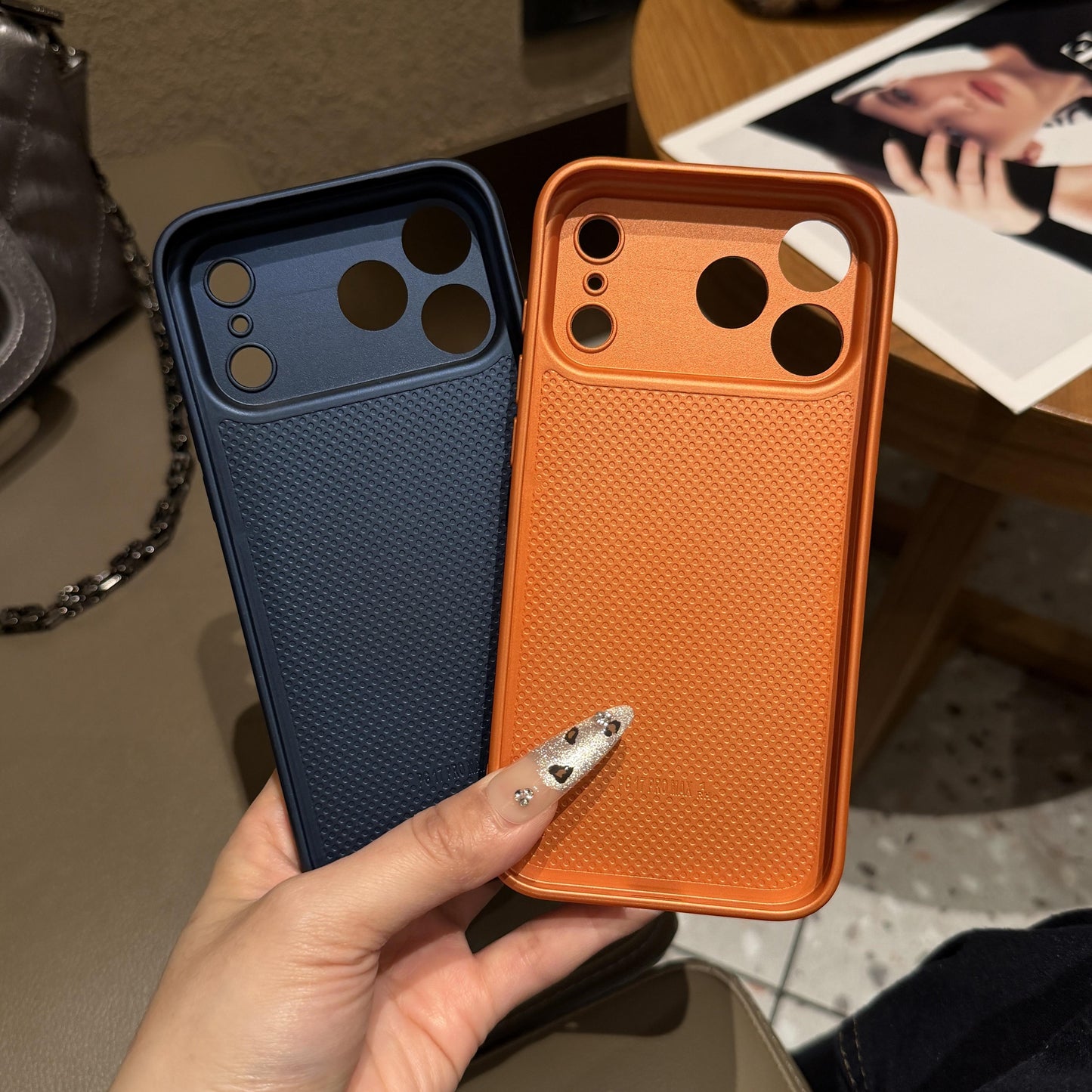 Luxury Embossed Leather Protective iPhone Case