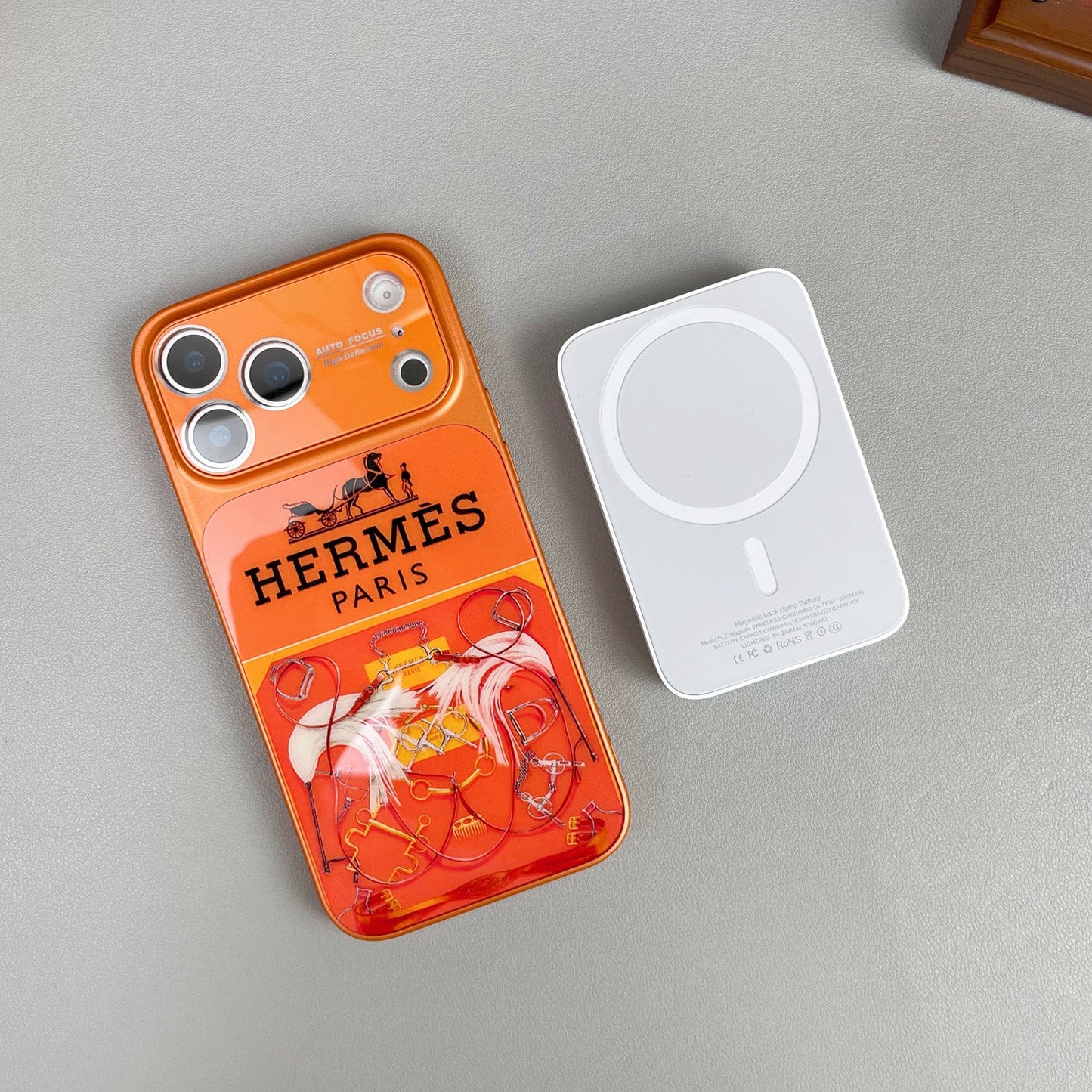 Роскошный чехол для iPhone серии H Orange Series