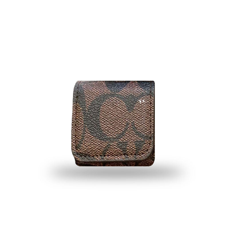 Luxury Coach AirPods deksler Mørkebrun-YH240425