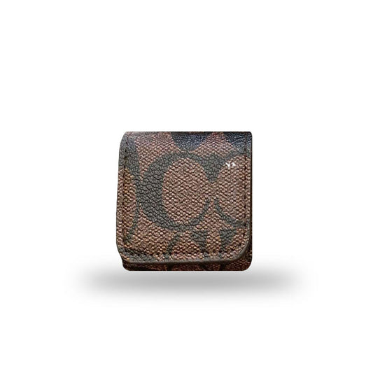 Luxus Coach AirPods tokok Sötétbarna-YH240425