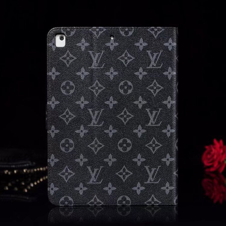 Elegáns Monogram Canvas Flip Cover Apple iPad védő bőr tok