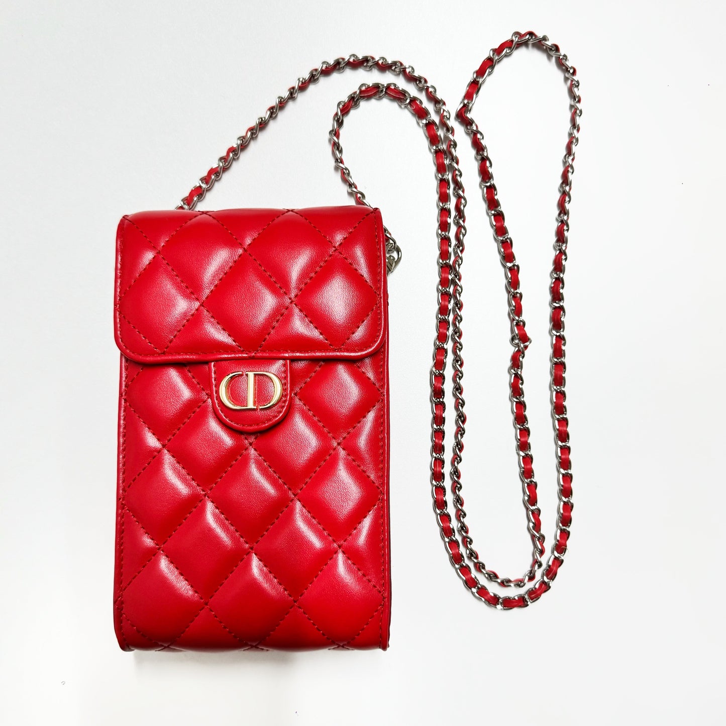 斜挎皮革手機包