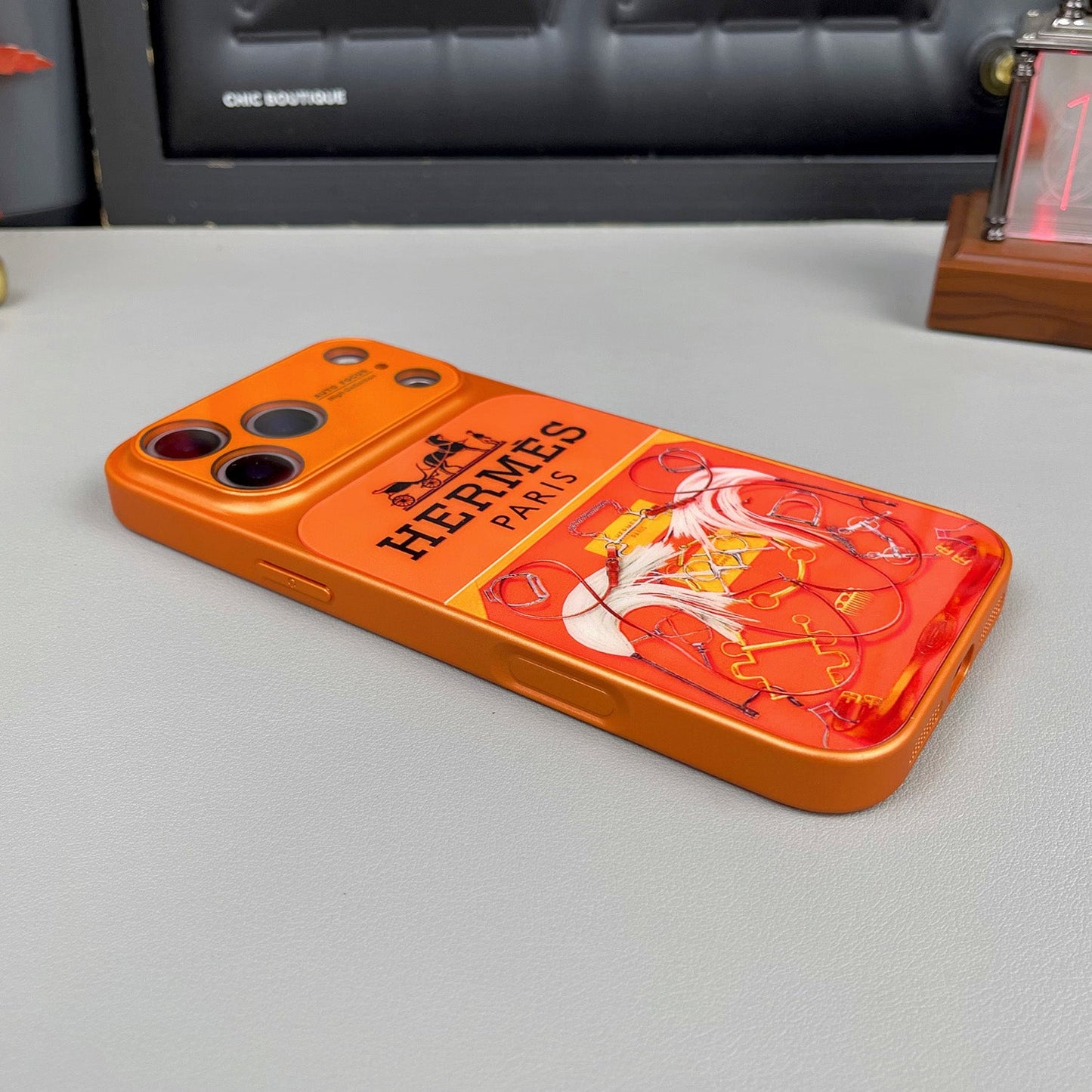 Роскошный чехол для iPhone серии H Orange Series