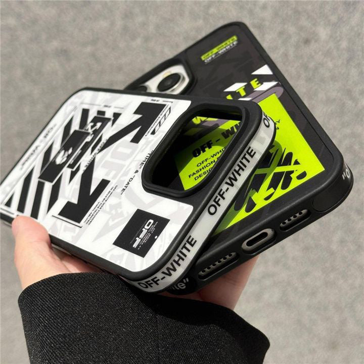 OW Black or white Streetwear iPhone Case