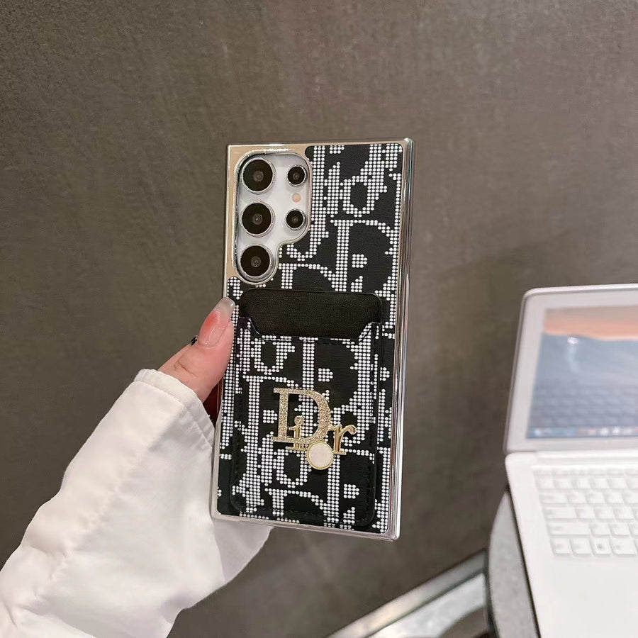 別緻標誌性時尚三星手機殼帶卡袋