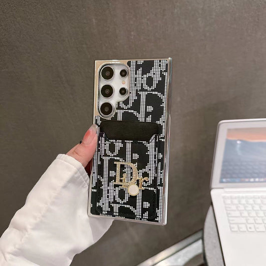 別緻標誌性時尚三星手機殼帶卡袋