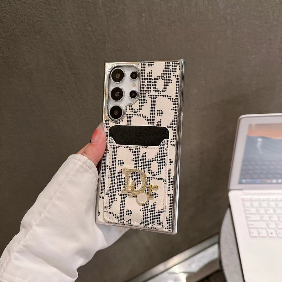 別緻標誌性時尚三星手機殼帶卡袋