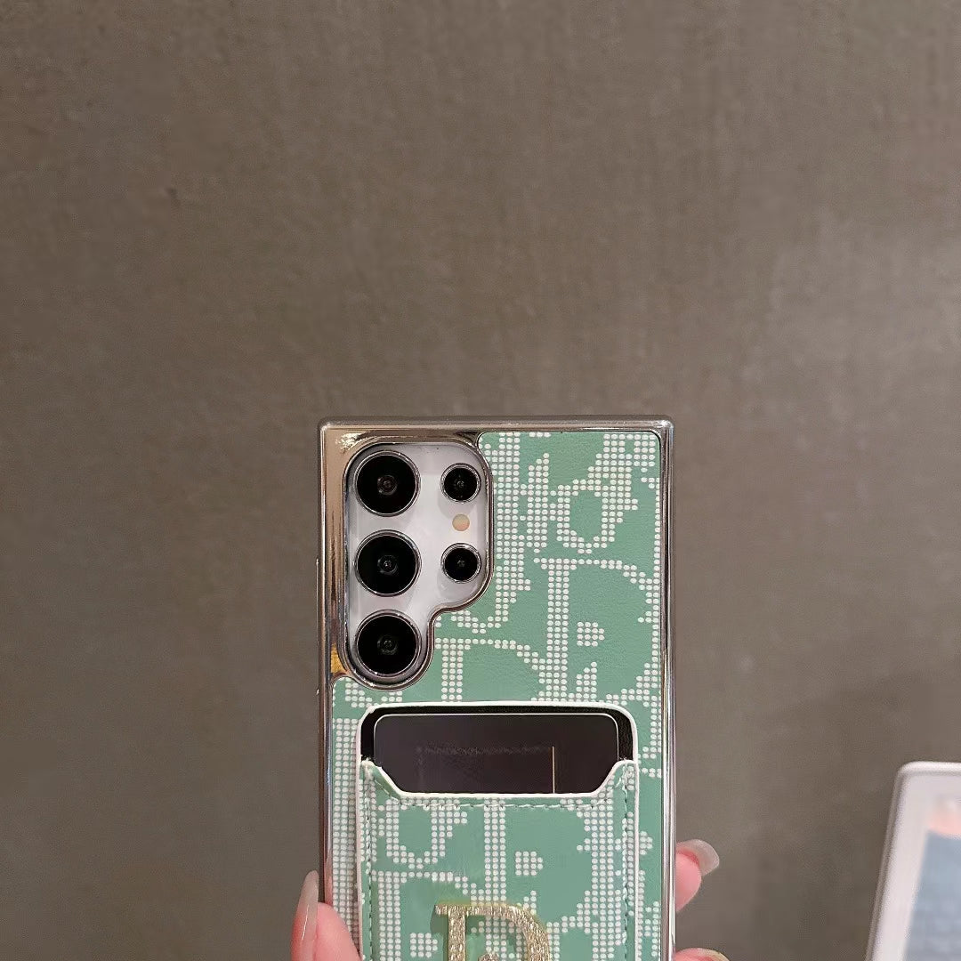 別緻標誌性時尚三星手機殼帶卡袋