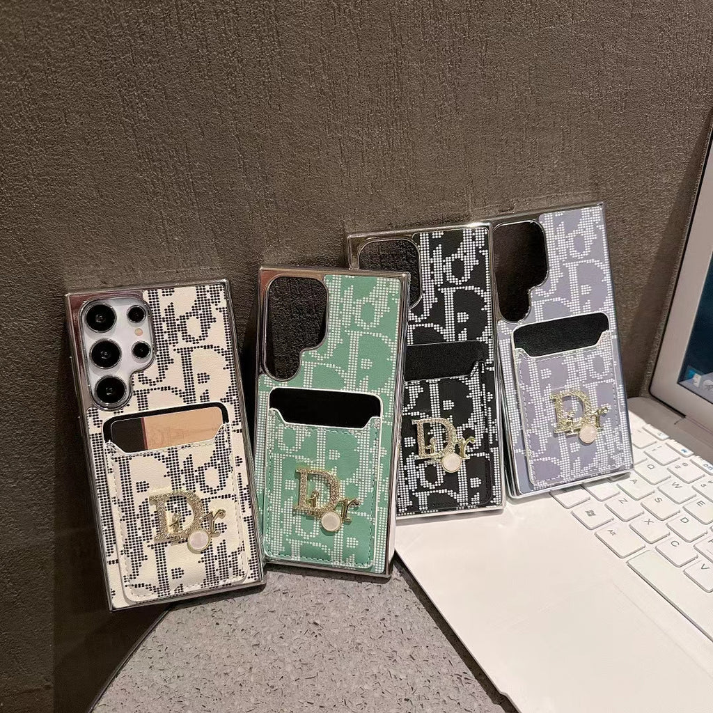 別緻標誌性時尚三星手機殼帶卡袋