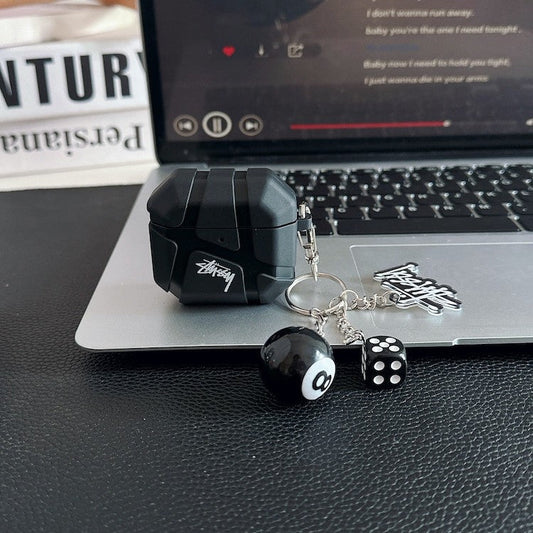 Black Logo  style charm AirPod Case
