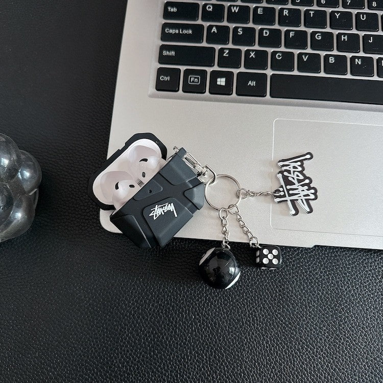 Black Logo  style charm AirPod Case